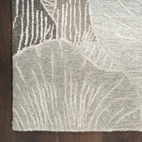 Avra AVR01 Floral Grey Rug Runner