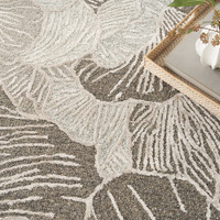 Avra AVR01 Floral Grey Rug Runner