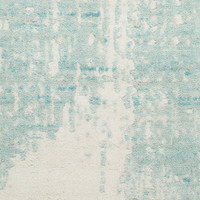 Harmony HAY02 Abstract Ivory Aqua Rug