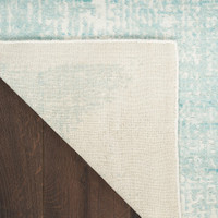 Harmony HAY02 Abstract Ivory Aqua Rug