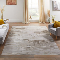 Skyline SK101 Abstract Ivory Beige Rug by Concept Looms