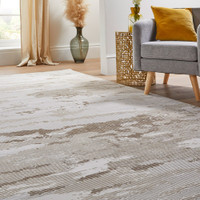 Skyline SK101 Abstract Ivory Beige Rug by Concept Looms