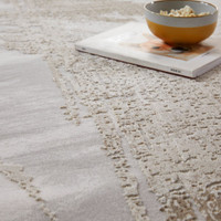 Skyline SK103 Abstract Ivory Beige Rug by Concept Looms