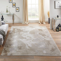 Skyline SK103 Abstract Ivory Beige Rug by Concept Looms