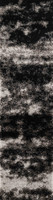 dark grey shaggy rug runner portrait
