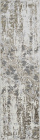 gold grey abstract rug runner portrait