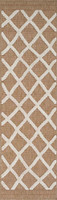 cream aztec rug runner portrait