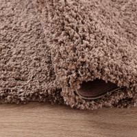 Oxford Plain Shaggy Dark Beige Rug