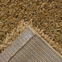 On Sale Twilight Thick Shaggy Gold Rug Runner 80x230cm
