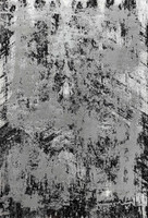 modern abstract acrylic black rug portrait