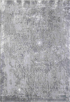 modern abstract acrylic grey rug portrait