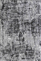 modern abstract lines black rug portrait