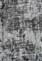 modern abstract lines black rug portrait