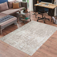 modern abstract lines stone rug in a living room