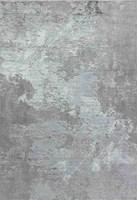 modern abstract sprayed grey rug portrait