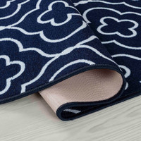 quatrefoil navy doormat folded