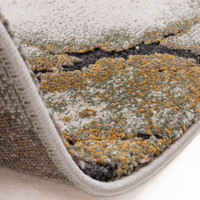 abstract green shaggy rug fold silo