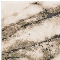 abstract green shaggy rug closeup corner detail silo