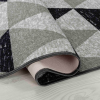 triangle grey doormat folded