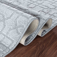 cubed trellis dark grey doormat folded