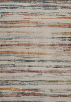 stripe multi-colour rug portrait