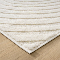 vertex cream rug side view of corner