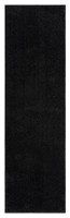 plain black rug runner portrait