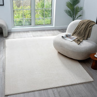 plain white rug room
