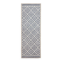 On Sale Coral Blue Modern Diamonds Washable Rug Runner 61x170cm