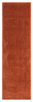 plain terracotta rug runner portrait