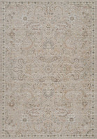 traditional floral beige rug portrait