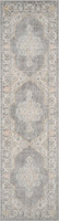traditional floral grey rug runner portrait