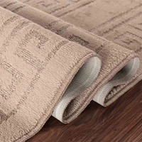 cubed trellis beige doormat folded