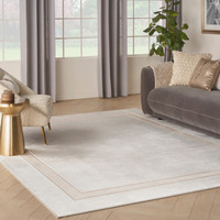 On Sale GLZ08 Ivory Cream Luxury Glossy Rug 119x180cm
