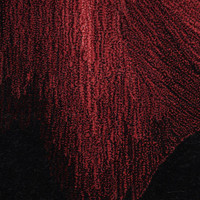 black abstract rug closeup detail
