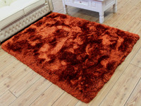 On Sale Ultra Thick Plush Shaggy Rug Rust Orange 160x230cm