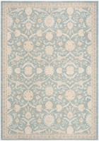 blue traditional rug portrait