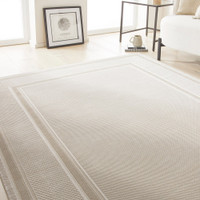cream beige modern rug living room with white decor