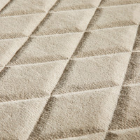 ivory wool rug closeup detail