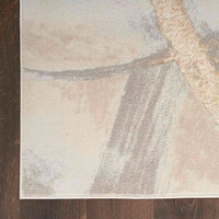 On Sale Brush Strokes Rug 01 Metallic Beige Grey 239x300cm
