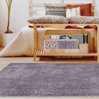 On Sale Snug Super Soft Shaggy Rug Plain Lilac 80x150cm