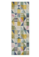 On Sale Carnaval Green Multi Hardwearing Rug CAR101 240x330cm