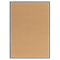 blue cream jute rug rectangle portrait