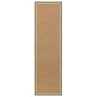 khaki cream jute rug runner portrait