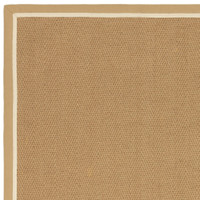 linen cream jute rug closeup corner portrait