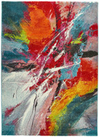 multicolour abstract rug portrait