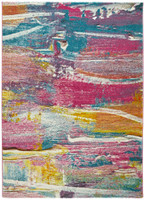multicolour abstract rug portrait