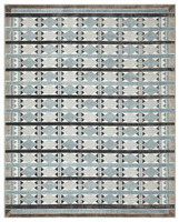Nordic NRC06 Blue Geometric Rug