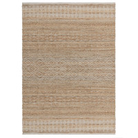 natural flatweave rug portrait