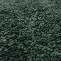 emerald shaggy rug closeup detail